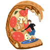 Pizza surfer