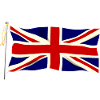 Waving Union Jack Flag