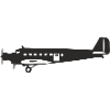 Junkers 52 Ju52 svart