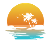Plage avec palmiers