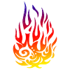 Tribal Tattoo Flammenfeuer Geschenkidee