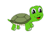 Cute turtle kids cartoon