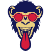 monkey sticks its tongue out round sun glasses 1