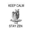 bear keep calm and stay zen
