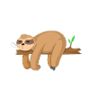 i nap periodically funny sloth