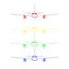 bunte airplanes