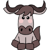 Kawaii Gnu / Wildebeest