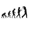 Golfer Evolution Golfspieler Golf evolution