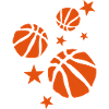basketball ball sports star