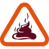 poop triangle danger sign