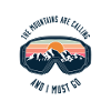 Ski goggles Mountains Skiing