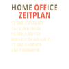 Home Office Zeitplan