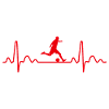 Heartbeat Soccer Funny gift idea
