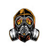 Firefighter gas mask helmet