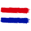 Hollandske flag male striber