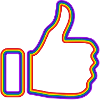 Thumbs up rainbow
