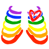 Bunter RegenbogenFlaggenGay PrideTShirt Entwurfs