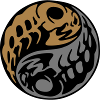 fish skeleton yin yang