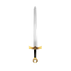 Golden knight sword