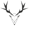 Deer head dark gray