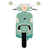 Green scooter