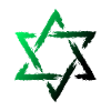 Davidstern Vert Judaïsme juif
