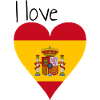 Ik hou van spanje. Geschenkidee, Spaanse vlag