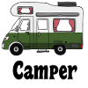 Camper motorhome caravan