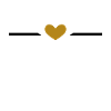 Line Heart Ornament Gold