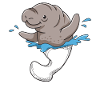 Manatee sea animal gift