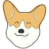 Fröhlicher Corgi