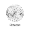 Kilimanjaro | Kartta topografia (minimaalinen)