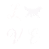 Hund love weiß