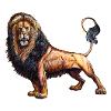 Lion t-shirt. Animal motif.