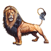 T-shirt Lion. Motif animal.