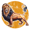 Lion t-shirt. Animal motif.