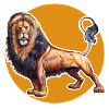 Lion t-shirt. Animal motif.