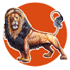 Lion t-shirt. Animal motif.