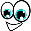Face cartoon eyes