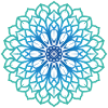 Mandala green blue