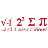 Comí un poco de pastel Pi Math Math Saying Delicious