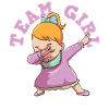 Gender Reveal Team girls