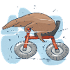 Mole on the bike