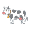 Vache de dessin animé