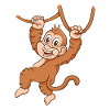 Cartoon monkey