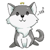 Roi loup kawaii