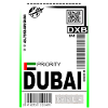 DXB Priorität Gate Neon Schild