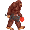 Bigfoot Sasquatch Discgolf Geschenk