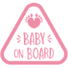 BABY AN BOARD - fille rose