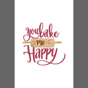 You bake me Happy - Poster (Red)